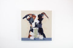 "Beg" Pintura Abstracta de un Perro