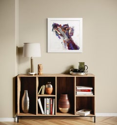 "Colorful Basenji" Abstracted Dog Painting