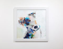 "Perro de Campo" Pintura Abstracta de un Perro