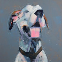 Peinture de chien abstraite Dandy Dal