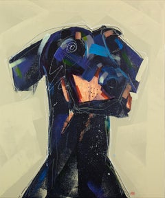 "Doberman" Abstracted Dog Painting