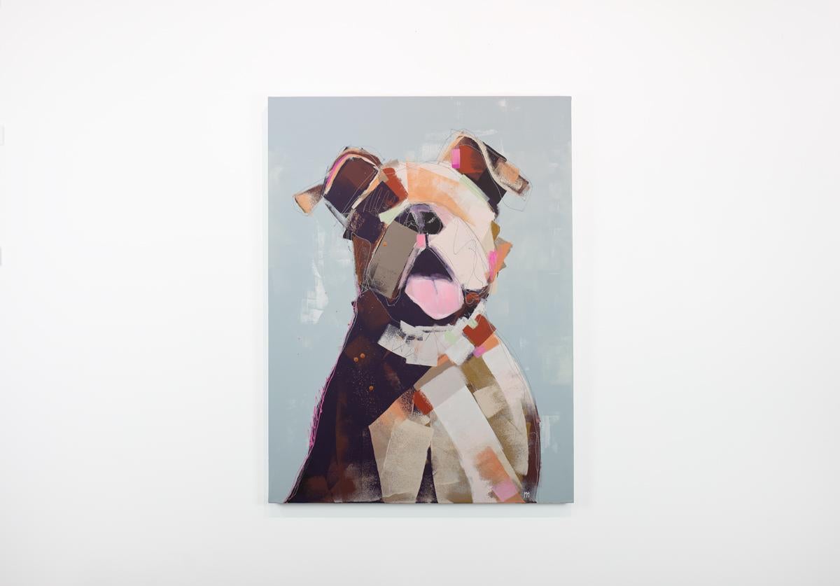 "Pittura astratta di cani "Pitbull