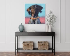 "Mirada con Alma" Pintura Abstracta de Perro