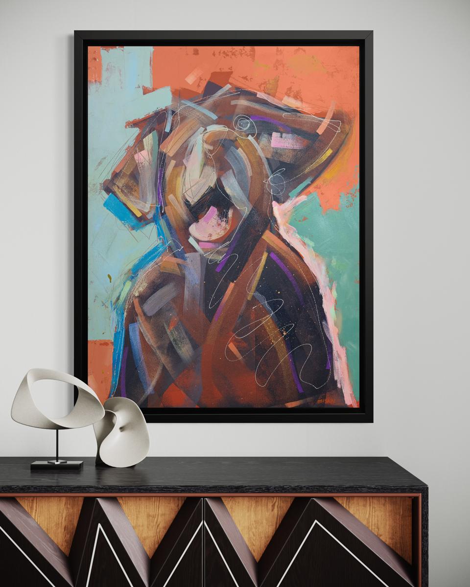 „Brown Lab“ Limitierte Auflage von Giclee-Druck, 48