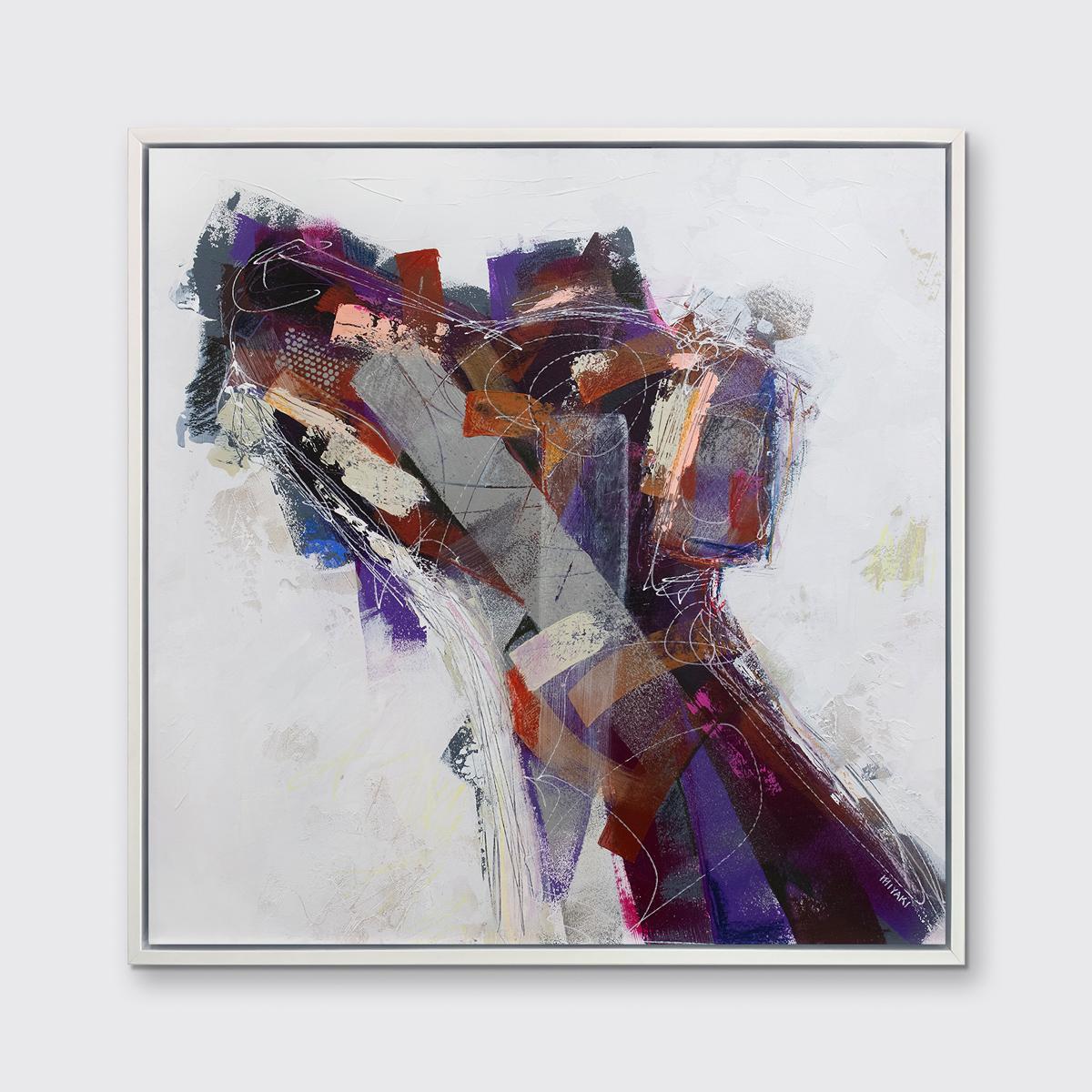 « Colorful Basenji » Impression giclée en édition limitée, 24 po x 24 po en vente 2