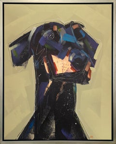 "Doberman" Limited Edition Giclee Print, 50" x 40"