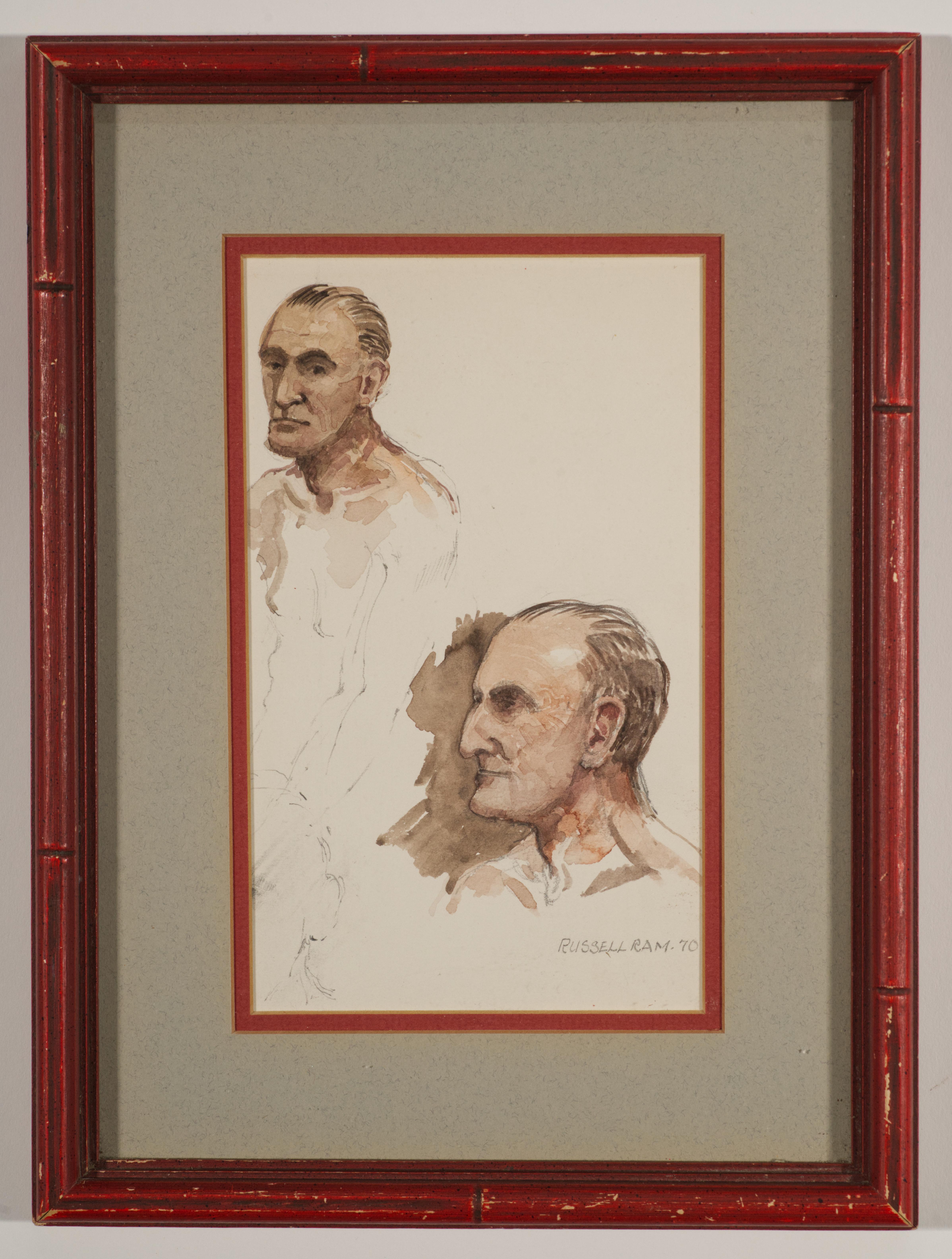 American Russell Ram, Male Portrait Study, 1970 For Sale
