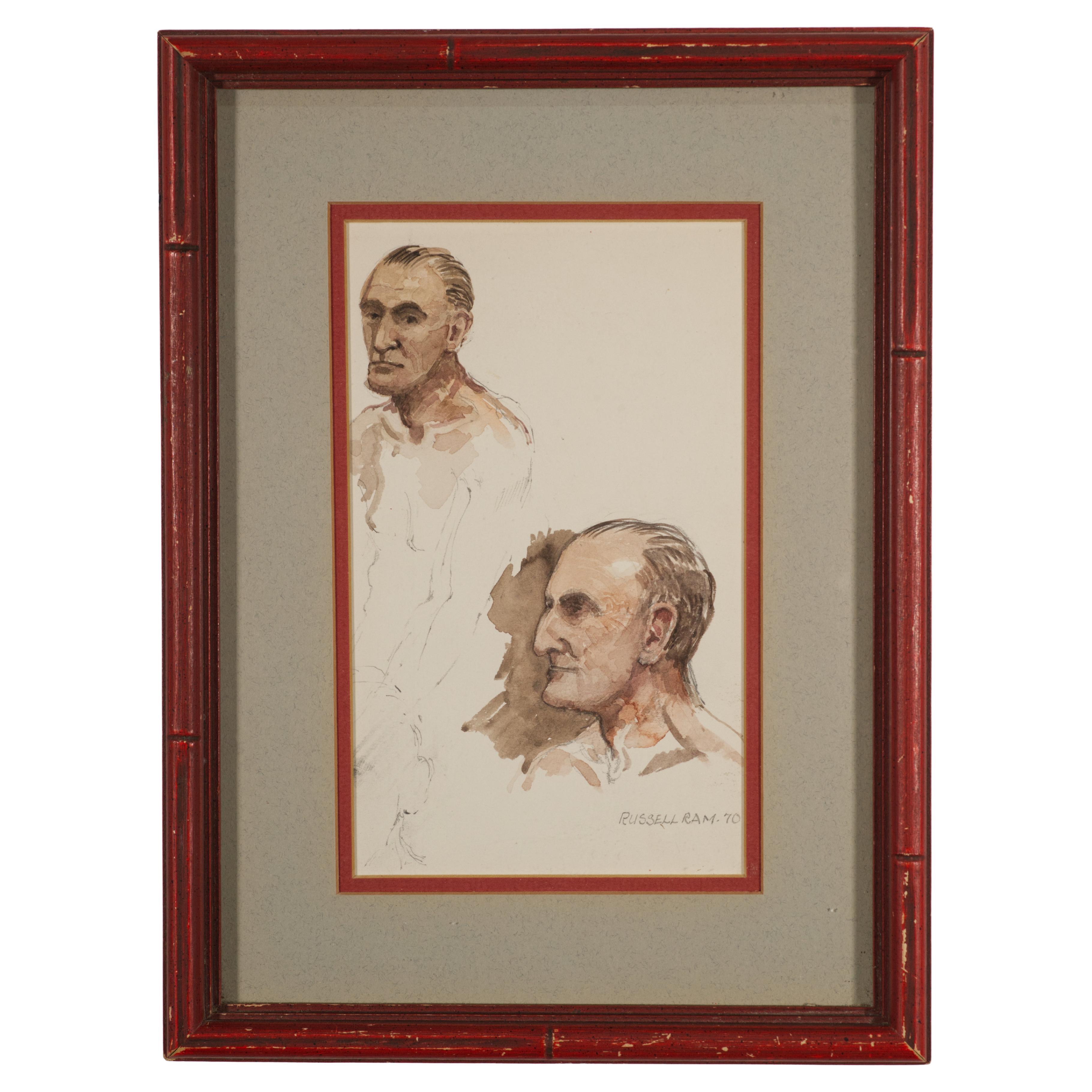 Russell Ram, Male Portrait Study, 1970