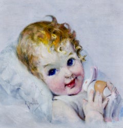 Baby with Bunny