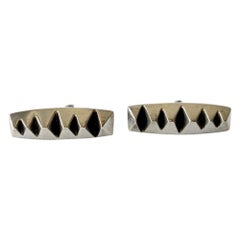 Russell Secrest Sterling Silver American Modernist Cufflinks