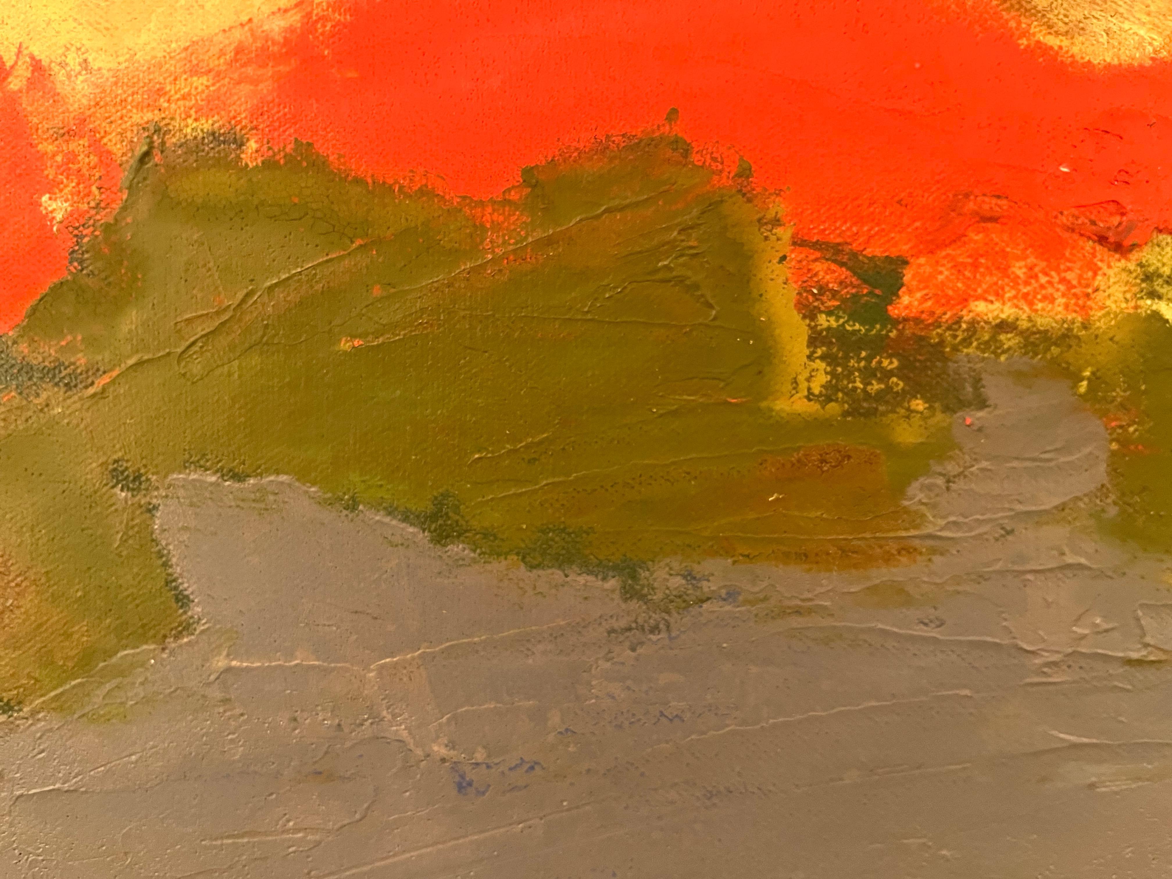 Ohne Titel, abstrakt, Farbfeld, erdfarben (Neue Wilde), Painting, von Russell Sharon 