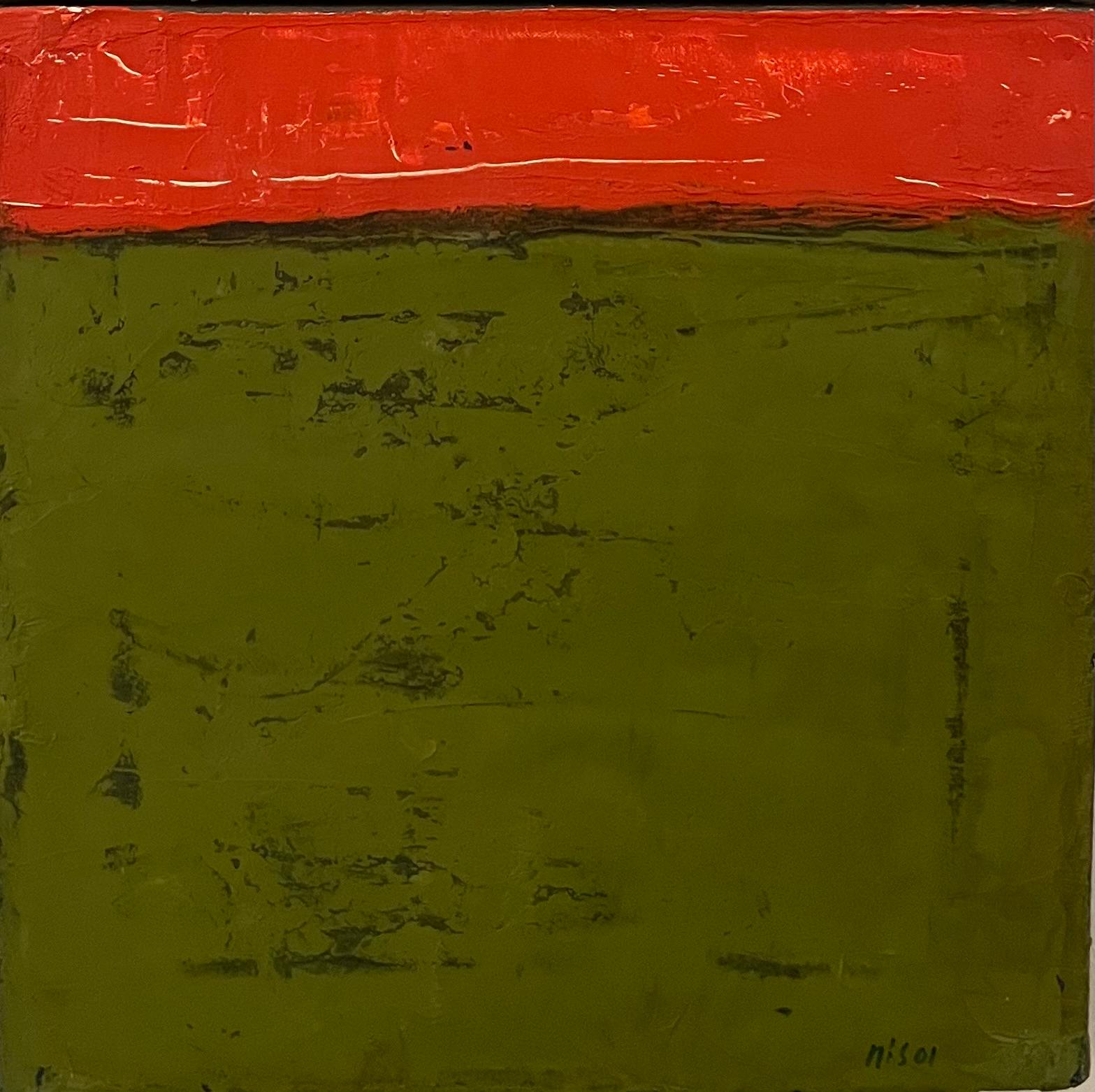 Russell Sharon  Abstract Painting – Ohne Titel, Farbfeld, abstrakt, erdfarben