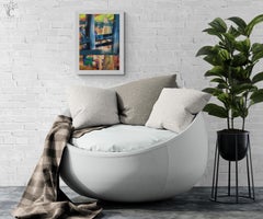 Fluorescing (Abstract, Vibrant, Neon, Gestural, Contemporary, Expressionism)