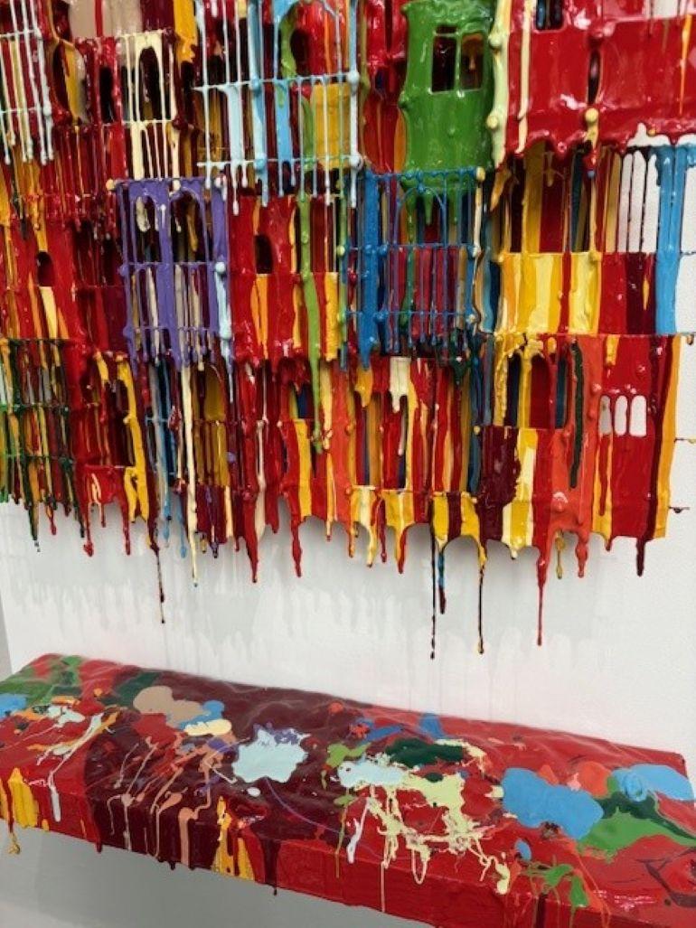 Kleine Schachteln XXXXIII (Abstrakt), Mixed Media Art, von Russell West