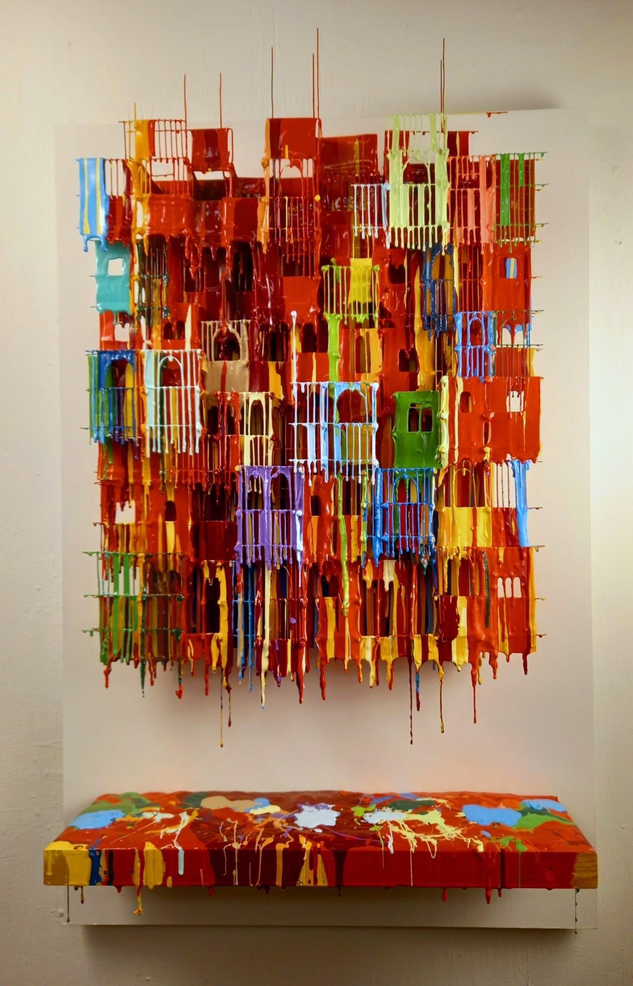 Kleine Schachteln XXXXIII – Mixed Media Art von Russell West