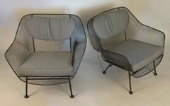 Russell Woodard 1950s Sculptura Sofa and Pair of Lounge Chairs