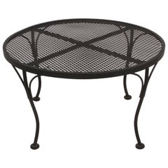 Tavolino da salotto in ferro battuto e rete nera da 30" Russell Woodard