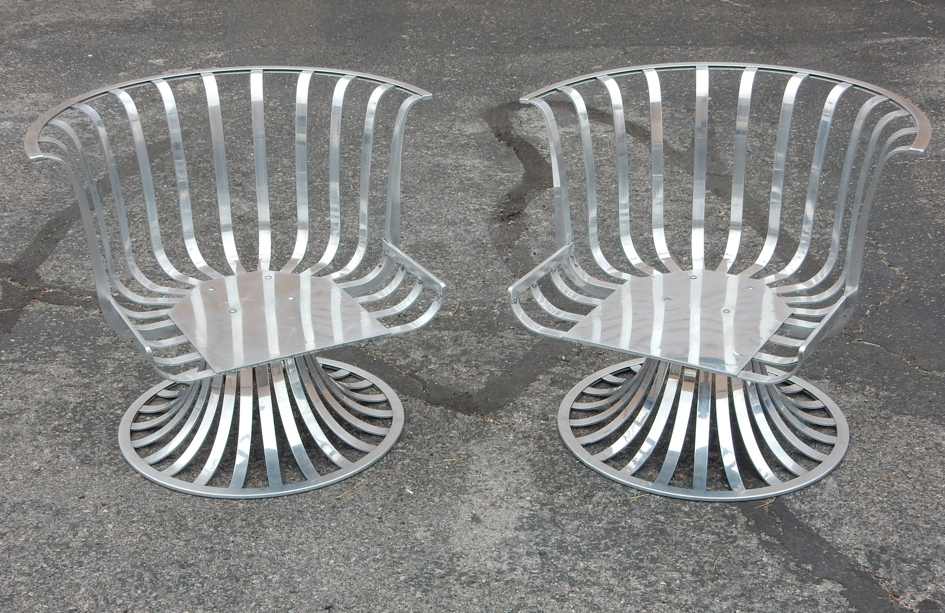 Russell Woodard Aluminium Tulip Patio Möbel Suite 6pc Satz Mid-Century Modern im Angebot 4