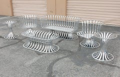 Russell Woodard Aluminum Tulip Patio Furniture Suite 6pc set Mid-Century Modern
