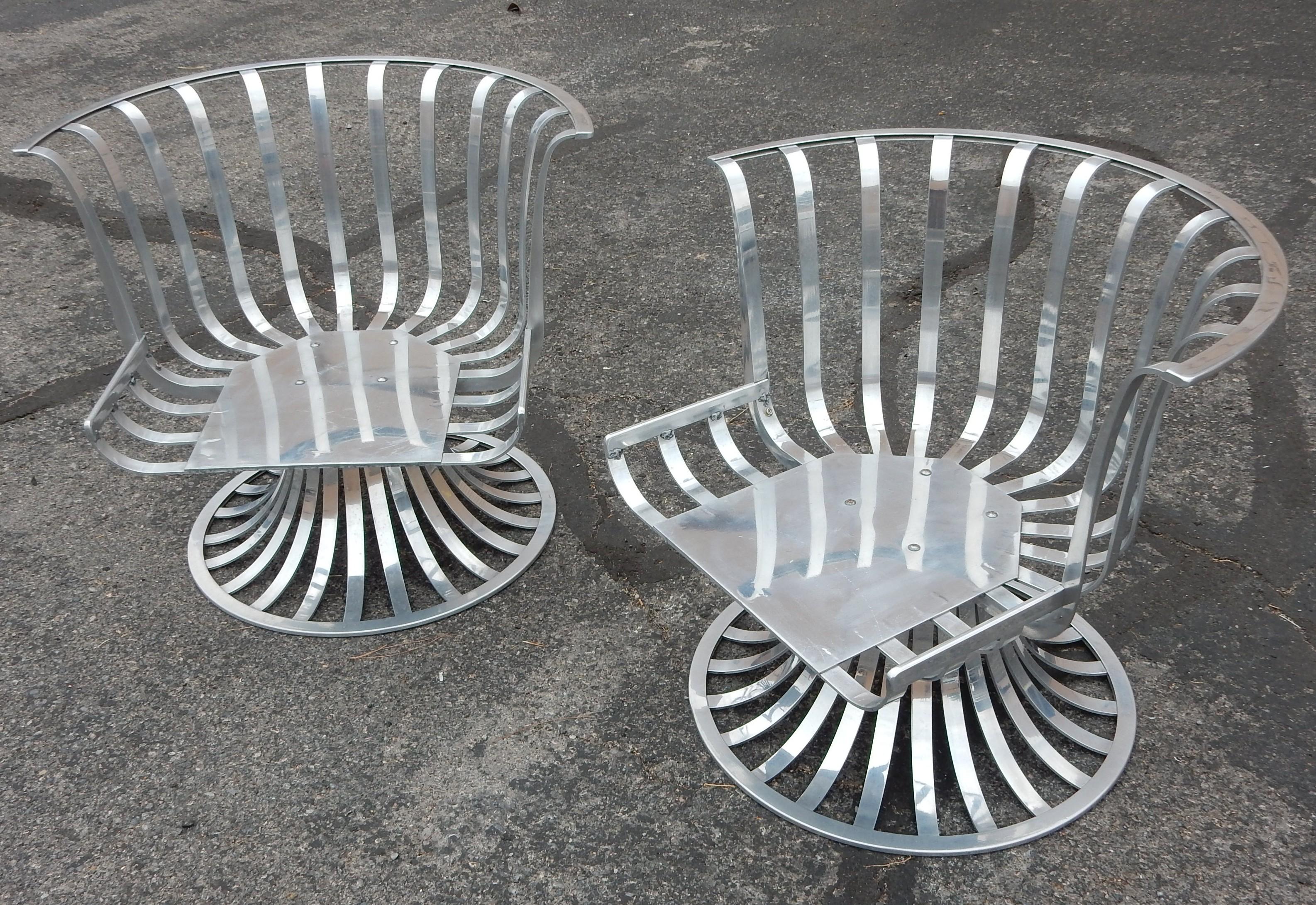 Russell Woodard Aluminium Tulip Patio Möbel Suite 6pc Satz Mid-Century Modern im Angebot 1