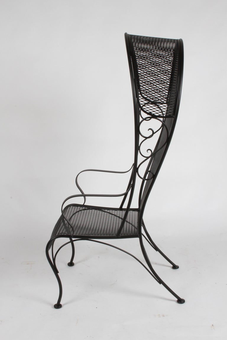 Wrought Iron Russell Woodard Canopy Lounge Chair 