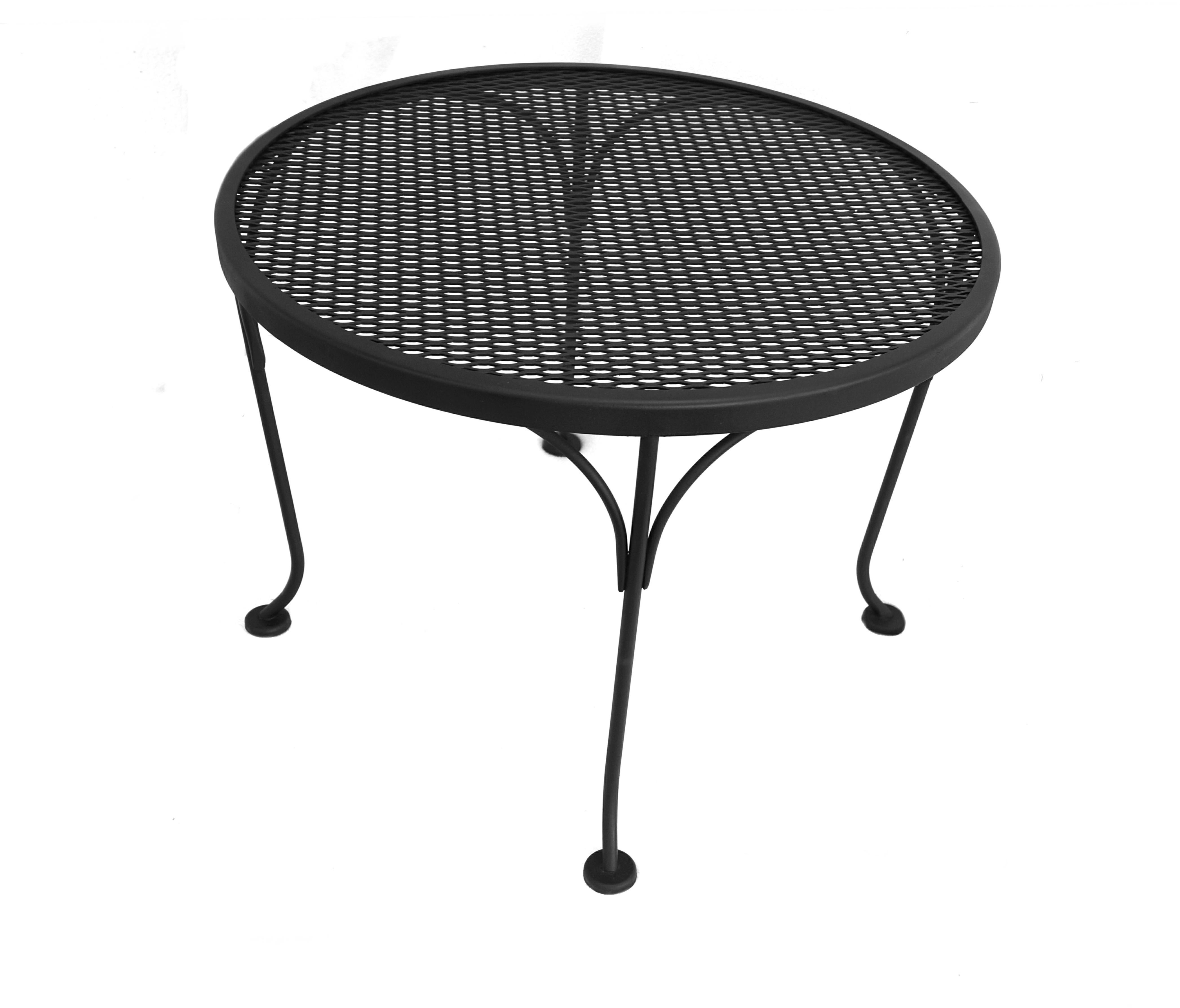 outdoor wrought iron side table