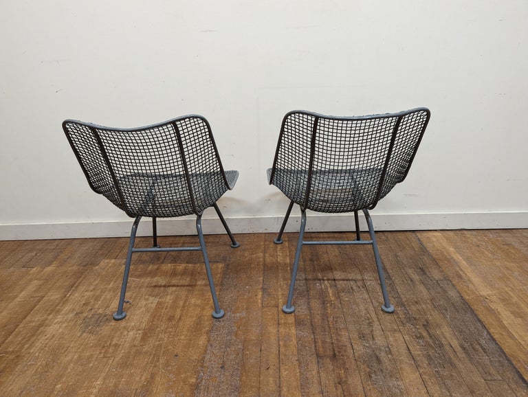 American Russell Woodard Pair Sculptura Chairs
