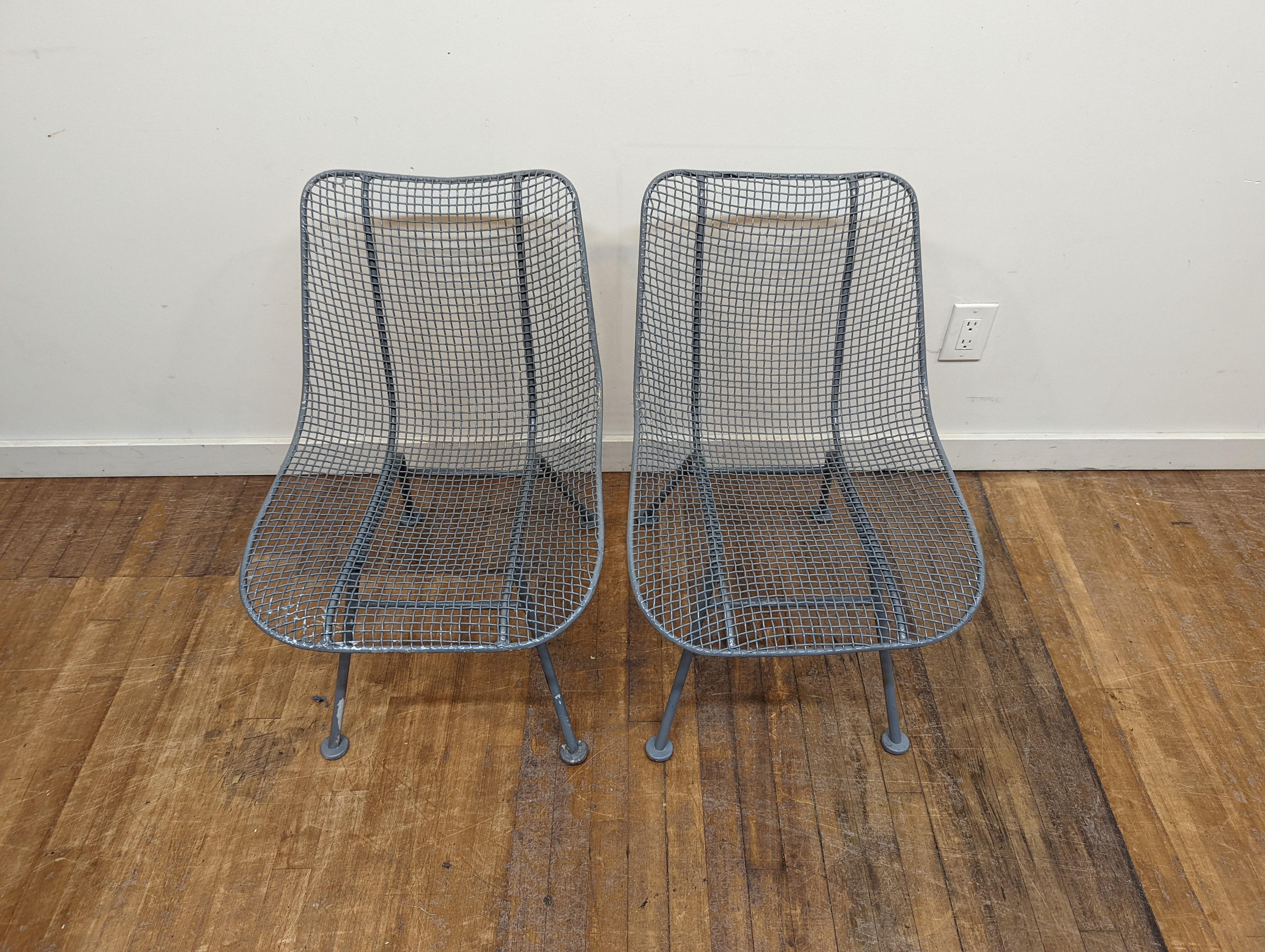 American Russell Woodard Pair Sculptura Chairs