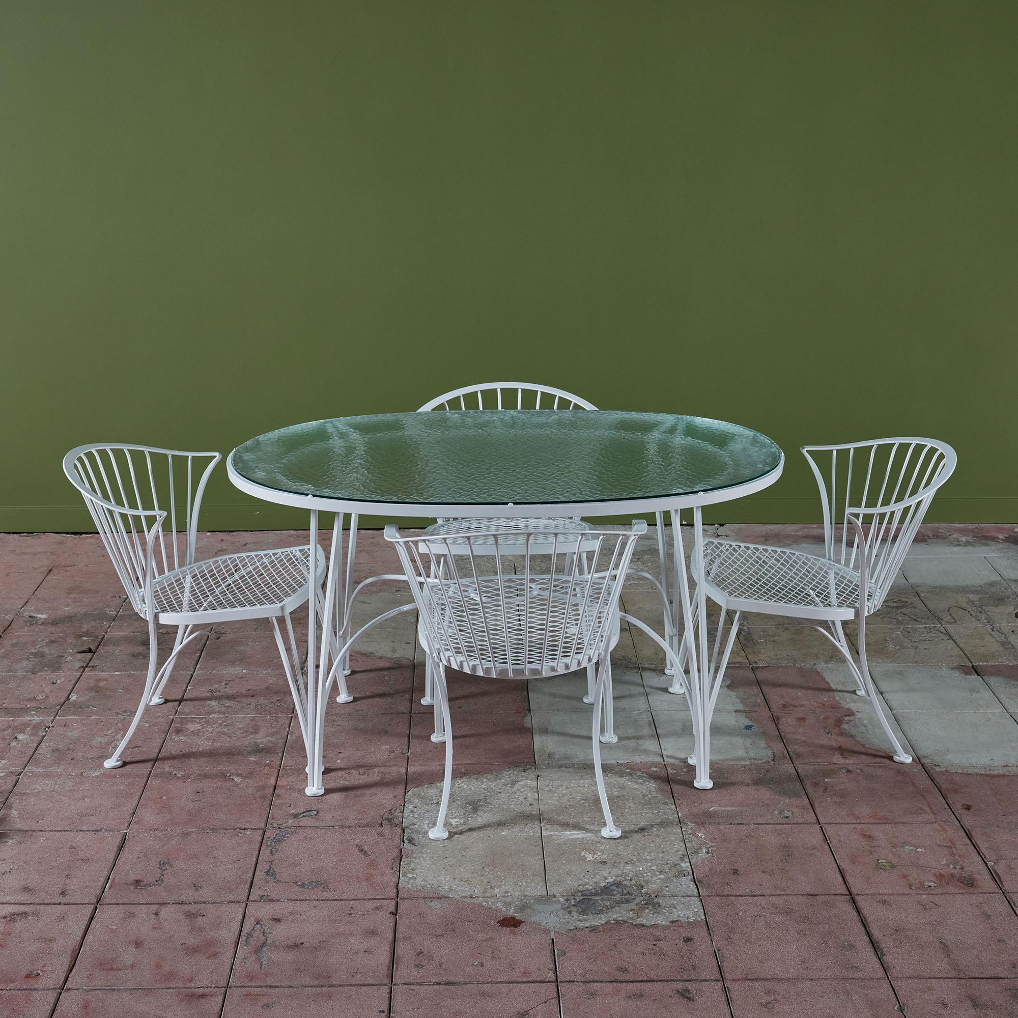 American Russell Woodard Pinecrest Patio Dining Set For Sale