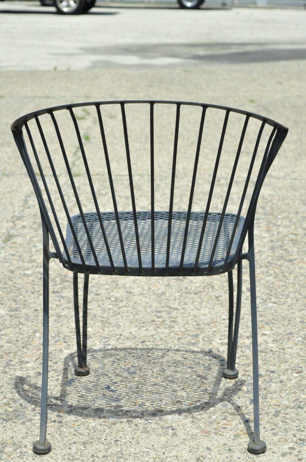 Russell Woodard Pinecrest Wrought Iron Outdoor Garden Dining Chair '1' 1