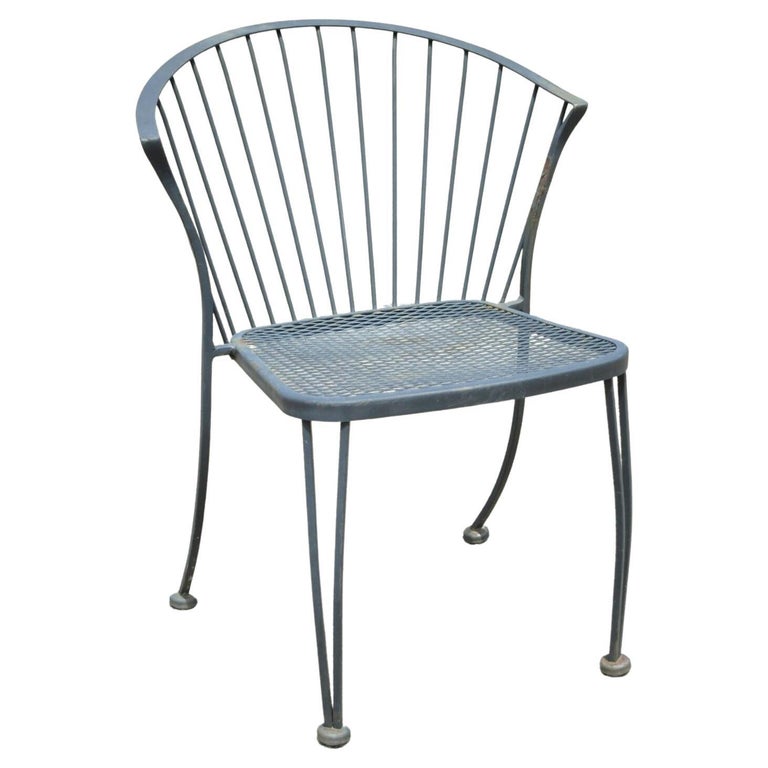 Russell Woodard Pinecrest Wrought Iron Outdoor Garden Dining Chair '1