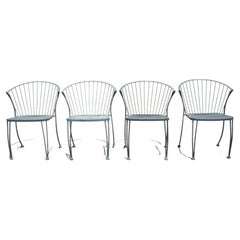 Russell Woodard Pinecrest Wrought Iron Outdoor Garden Dining Chair, Set of 4