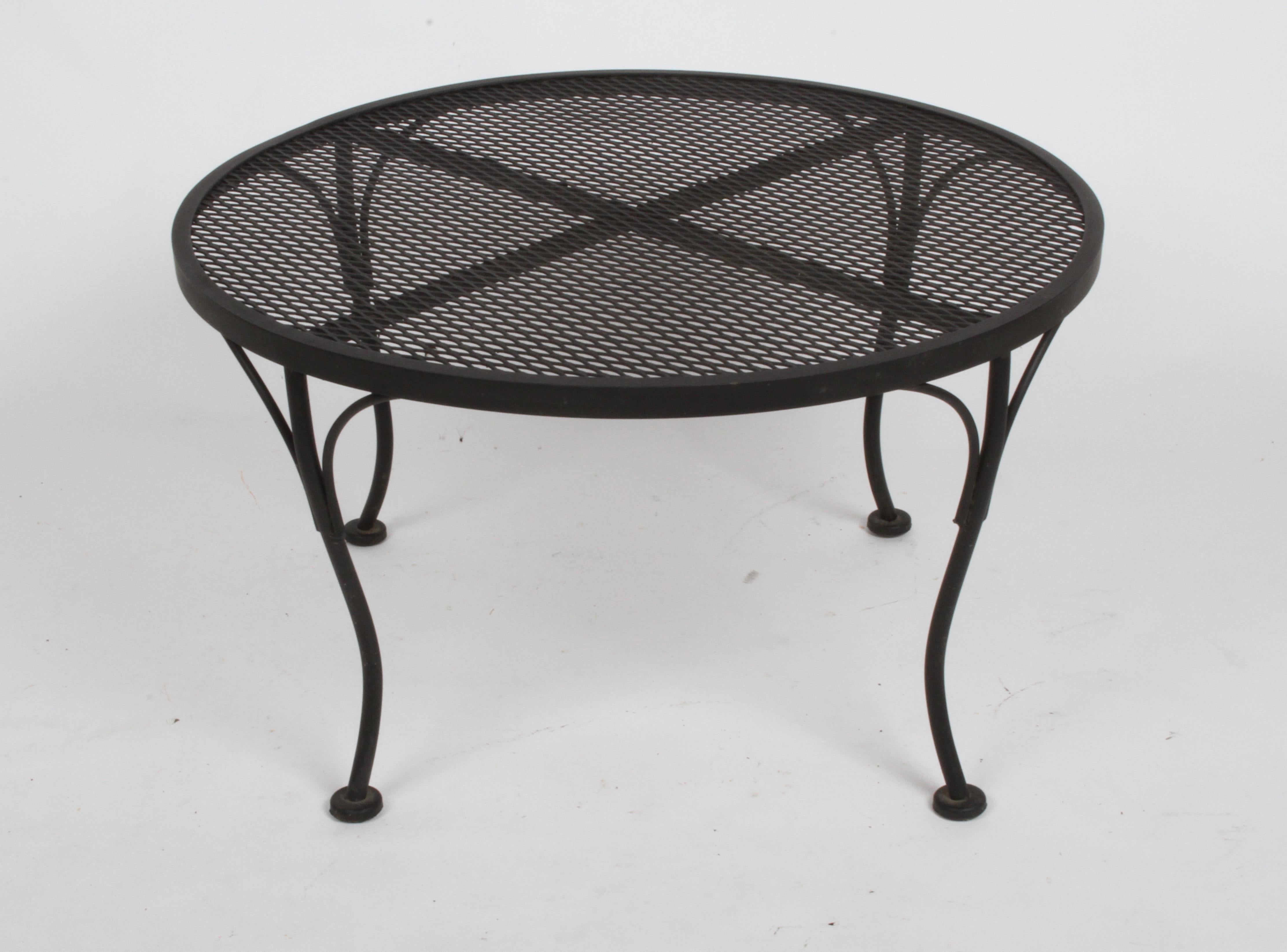 wrought iron patio coffee table