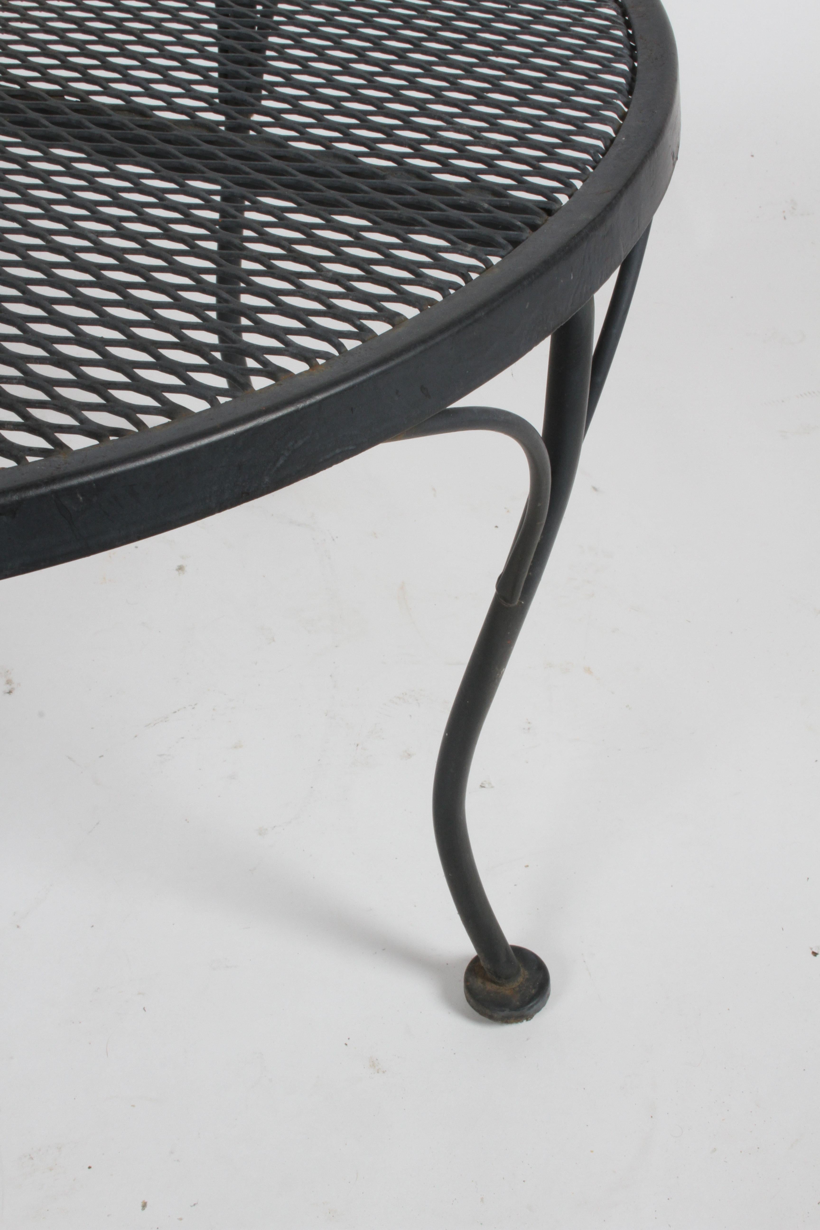 wrought iron patio coffee table