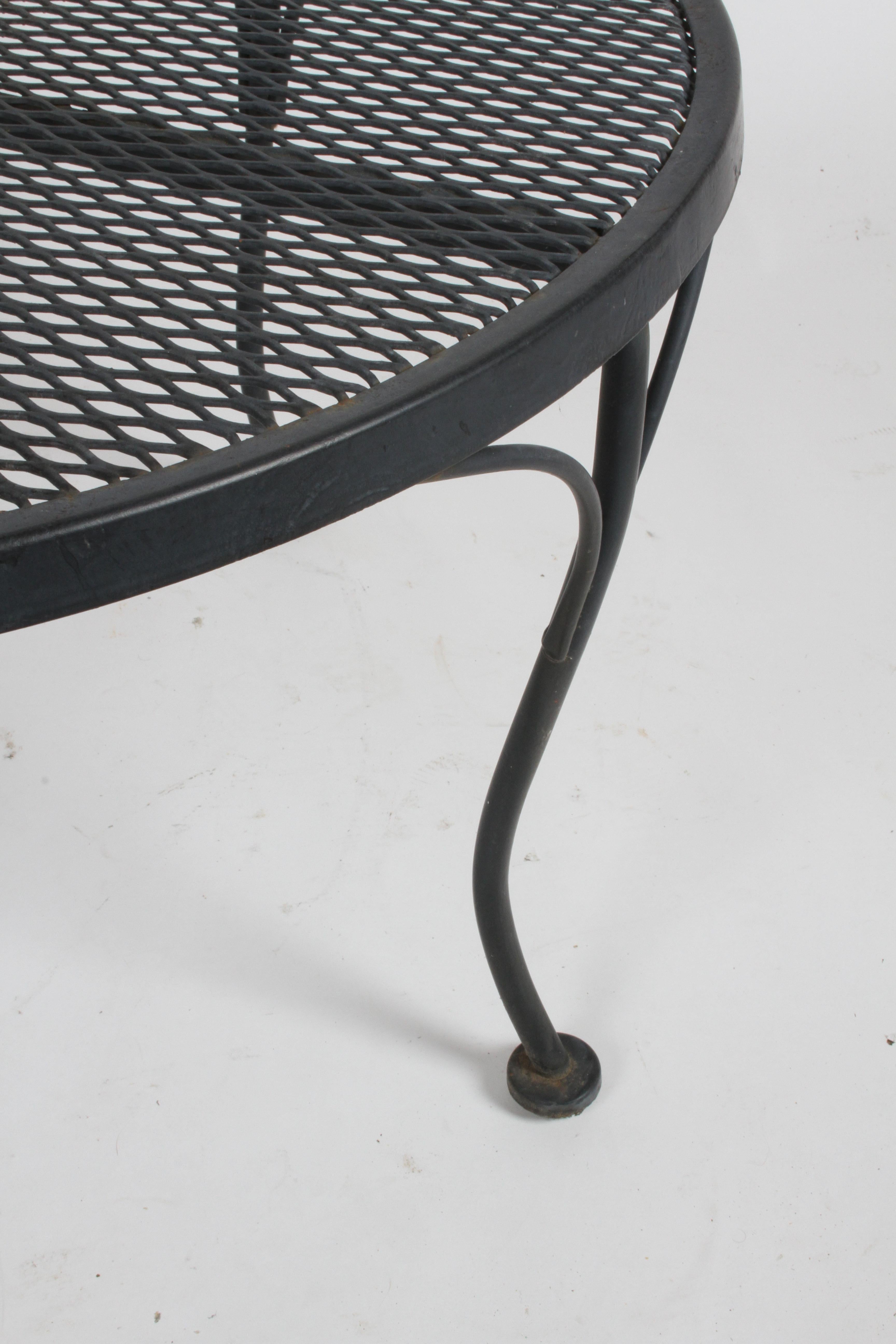 outdoor wrought iron coffee table