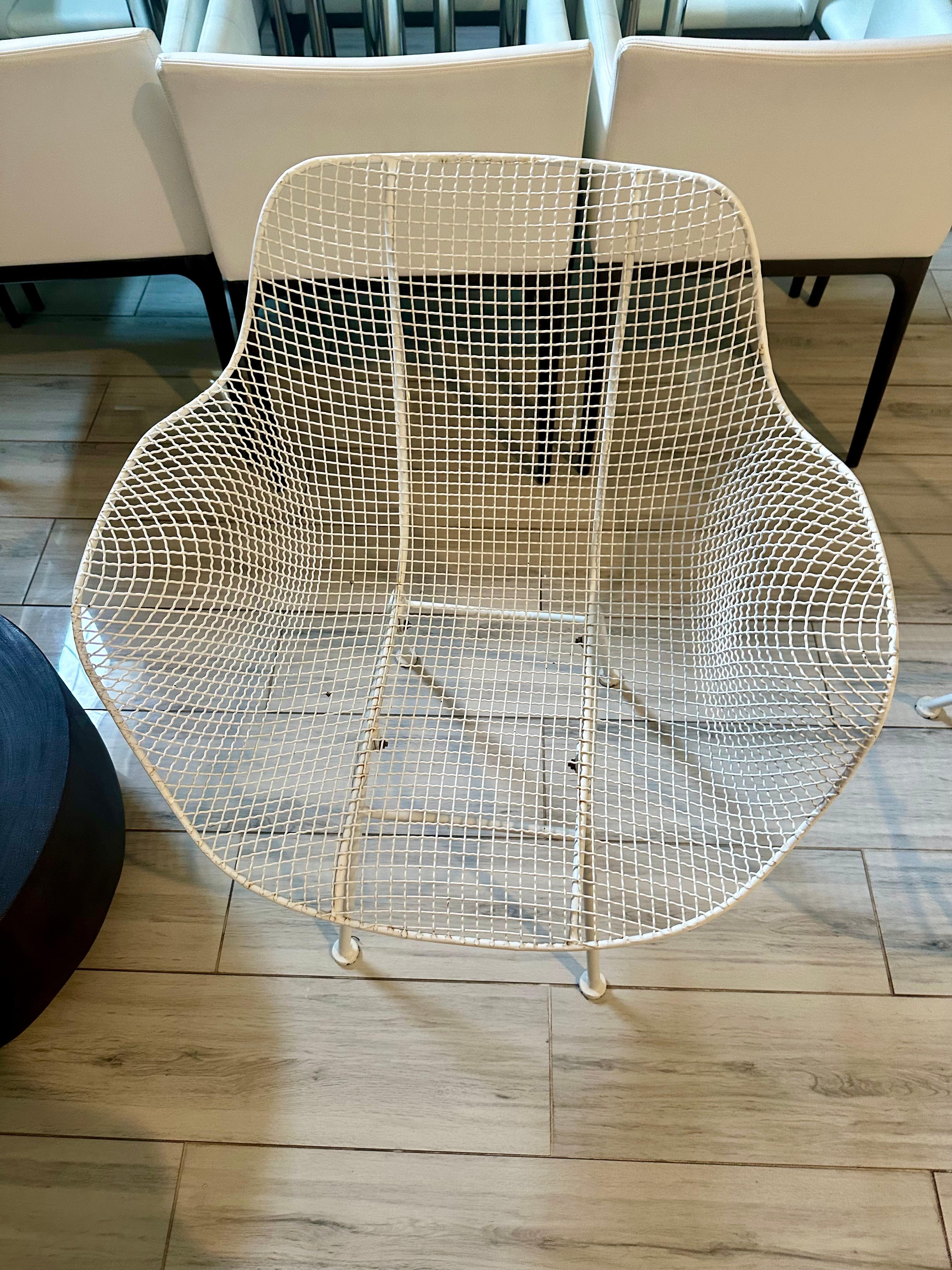 Russell Woodard Sculptura Armchairs, Wrought Iron, Circa 1950’s, MCM For Sale 1