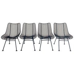 Russell Woodard Sculptura Dining Chairs Freshly Powder Coated, Set of 4