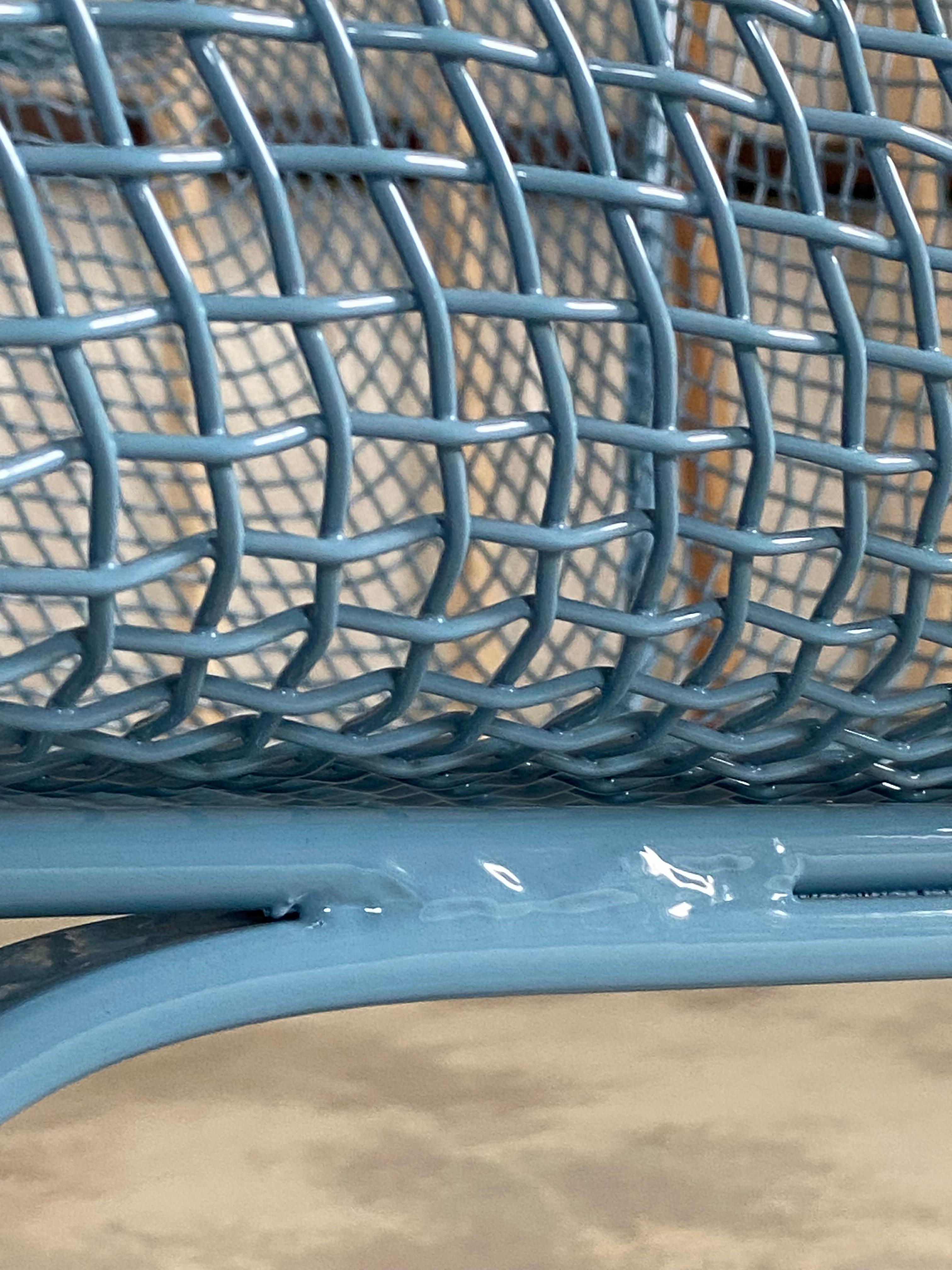 Fauteuil Russell Woodard Sculptura bleu céruléen et chaise «ringer » en porte-à-faux en vente 9