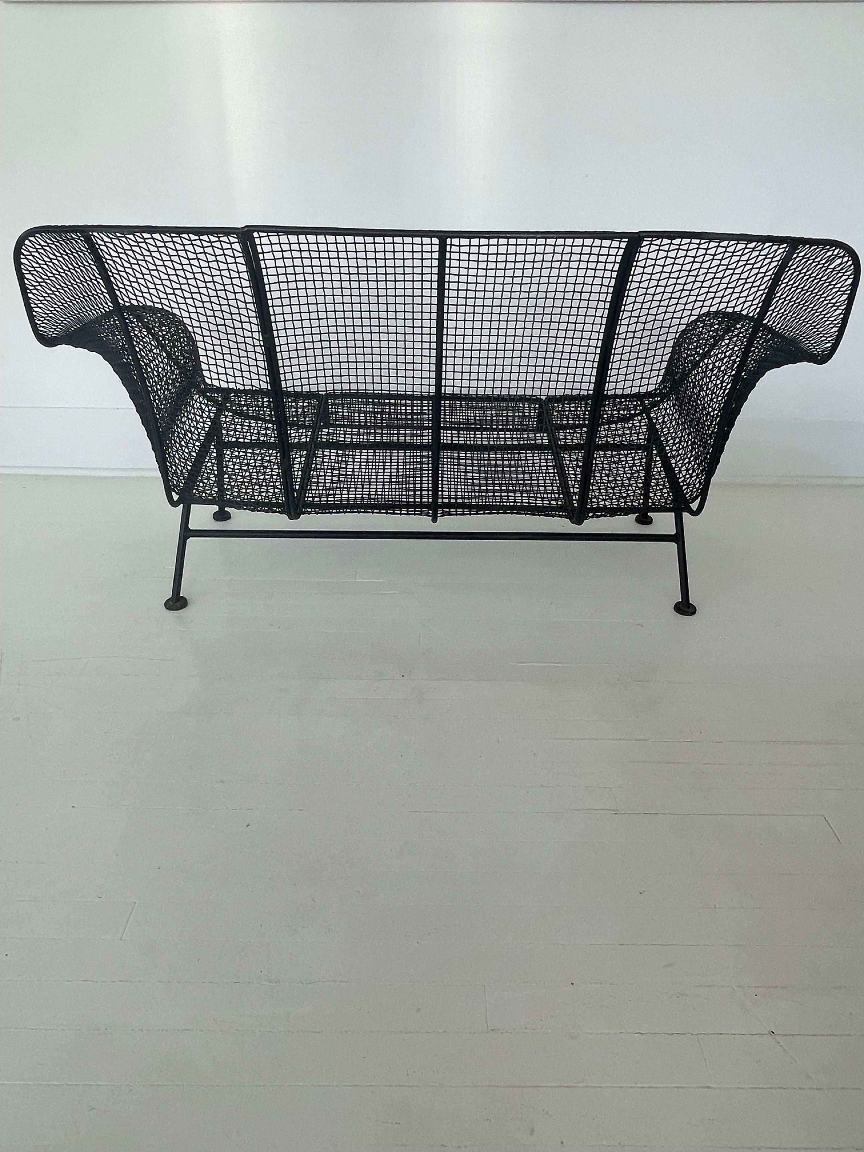 Mid-Century Modern Loveseat/Settee Sculptura Russell Woodard