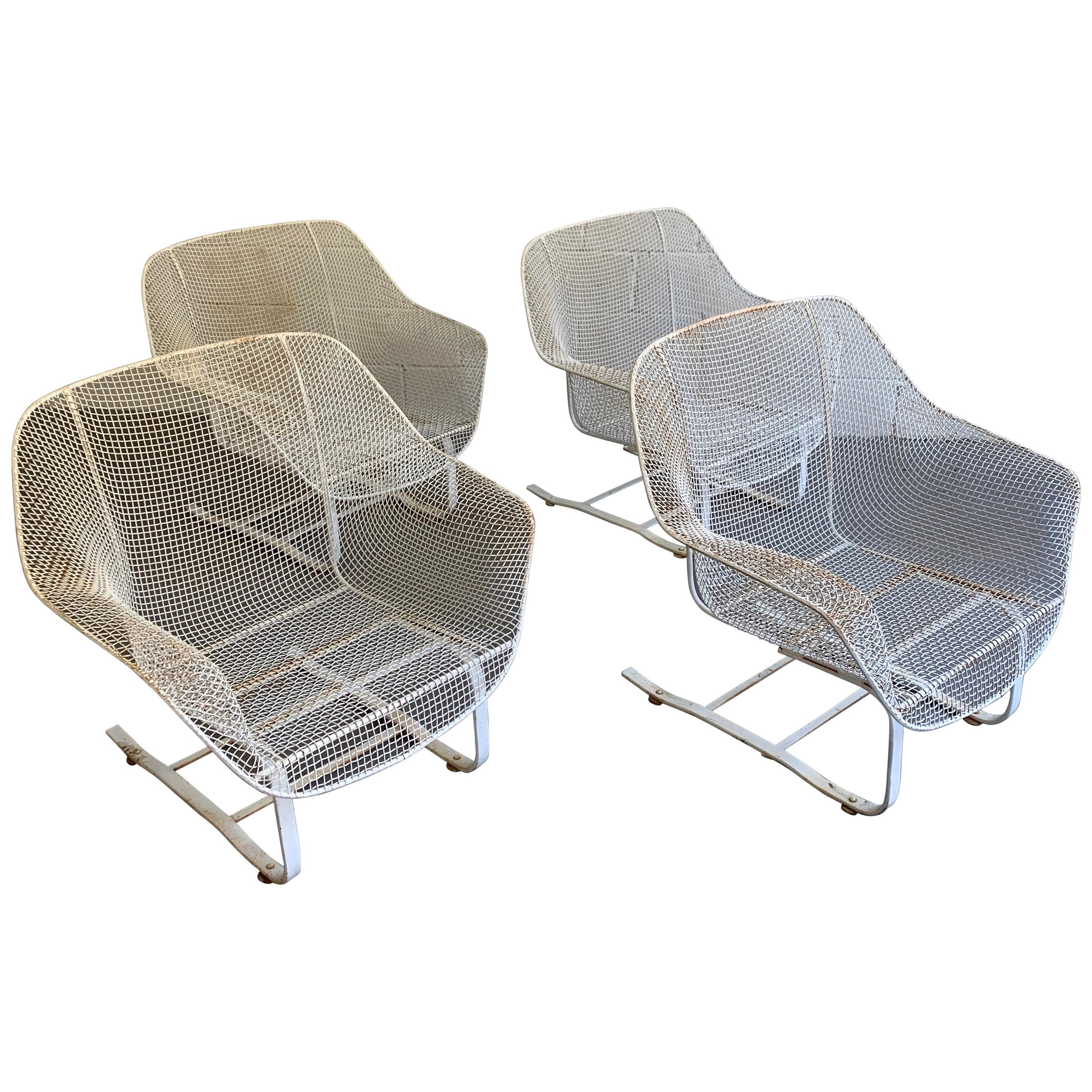 Russell Woodard Sculptura Outdoor Patio Cantilever Lounge Chairs