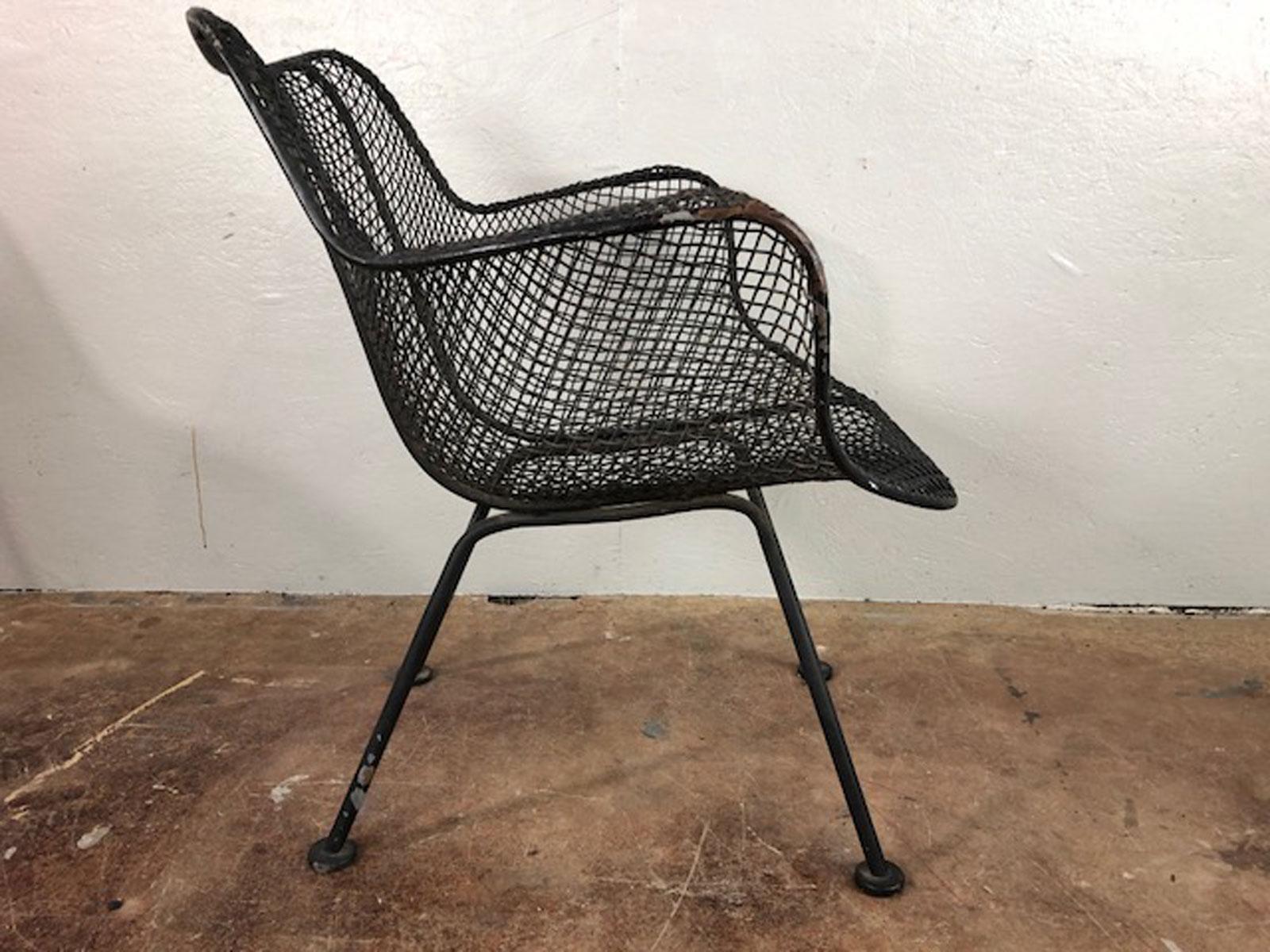 Mid-Century Modern Russell Woodard Sculptura Set of Four Chairs with Arms
