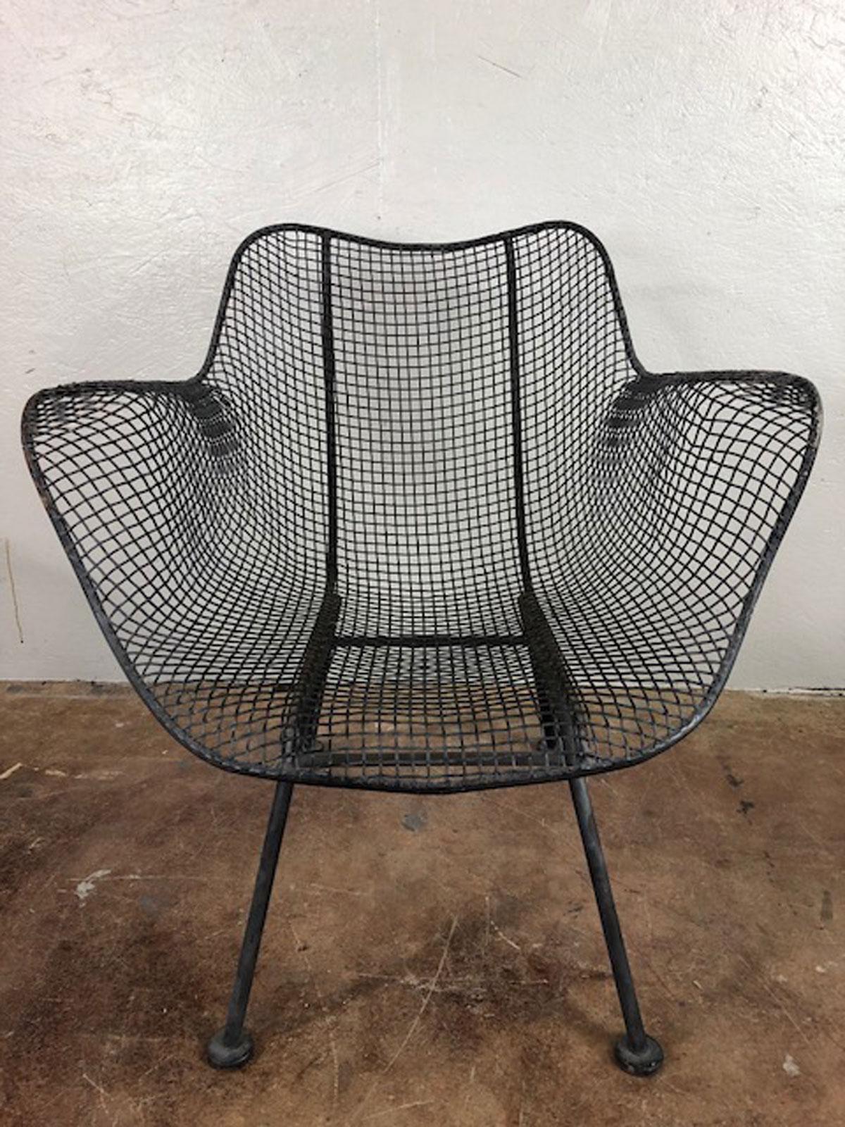 American Russell Woodard Sculptura Set of Four Chairs with Arms