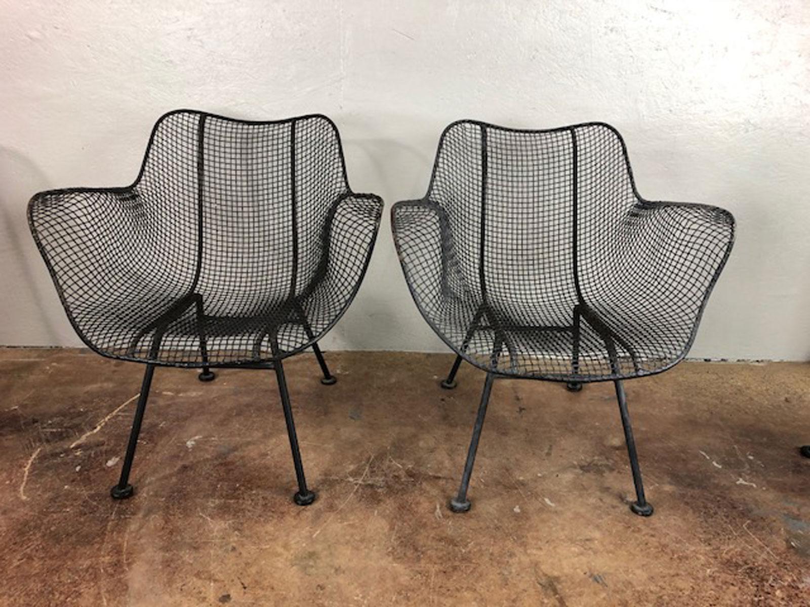 Mid-20th Century Russell Woodard Sculptura Set of Four Chairs with Arms