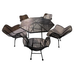 Russell Woodard Sculptura Set da pranzo per patio a sei pezzi