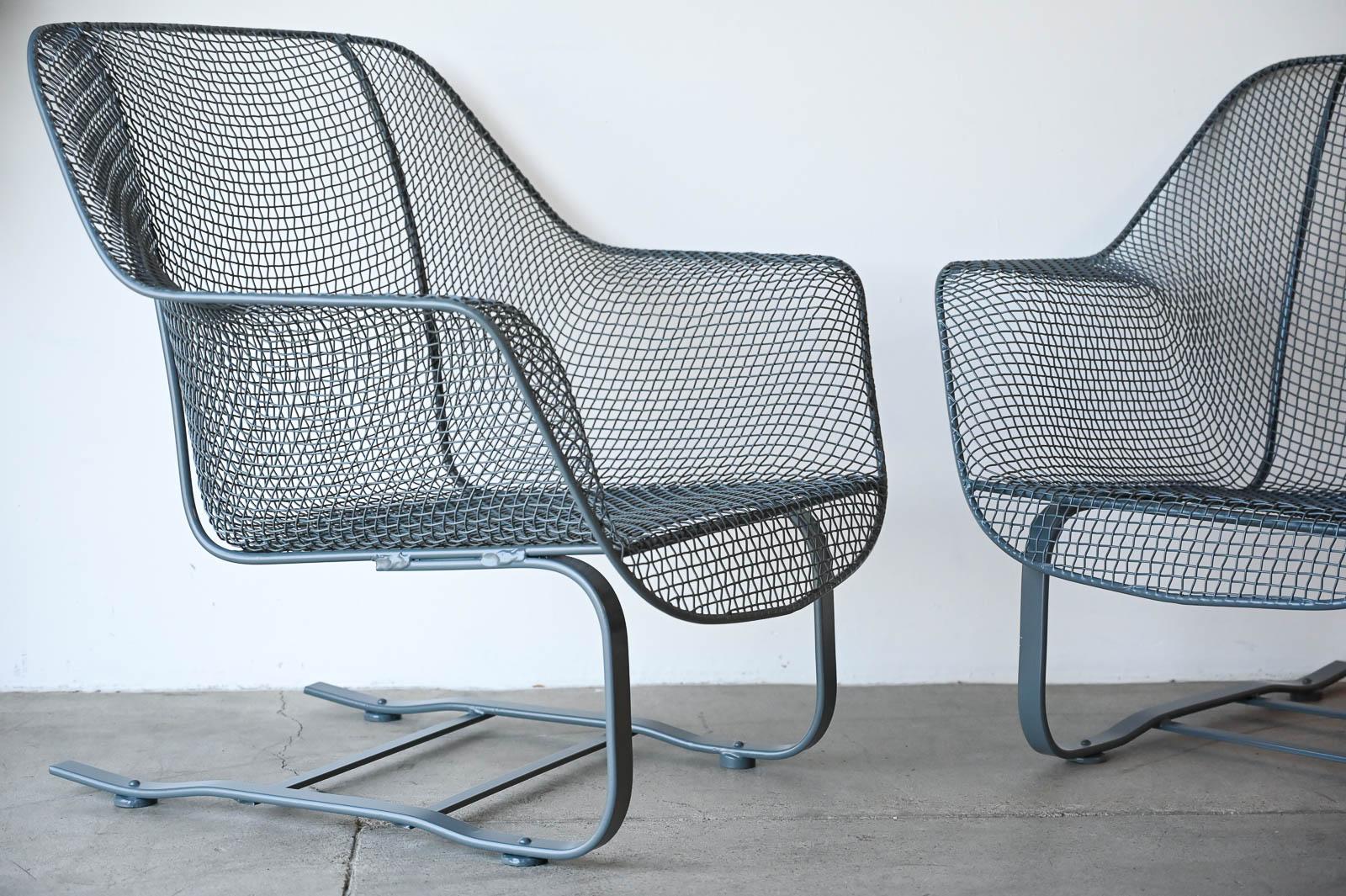 Mid-Century Modern Russell Woodard Sculptura Springer Lounge Chairs, ca. 1950 For Sale