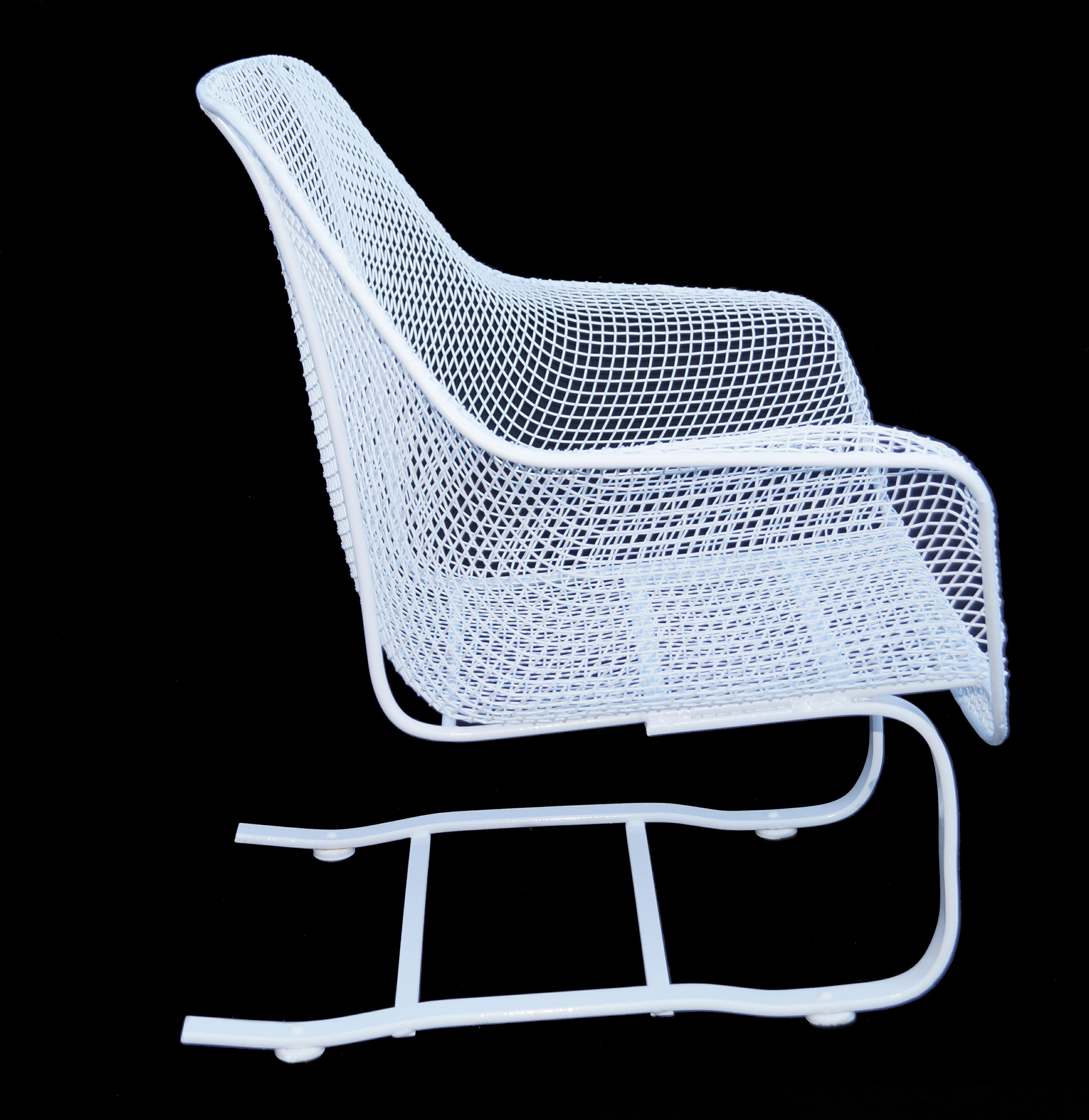 Russell Woodard Sillón de hierro forjado Sculptura Mid-Century Modern en Bueno estado para la venta en Wayne, NJ