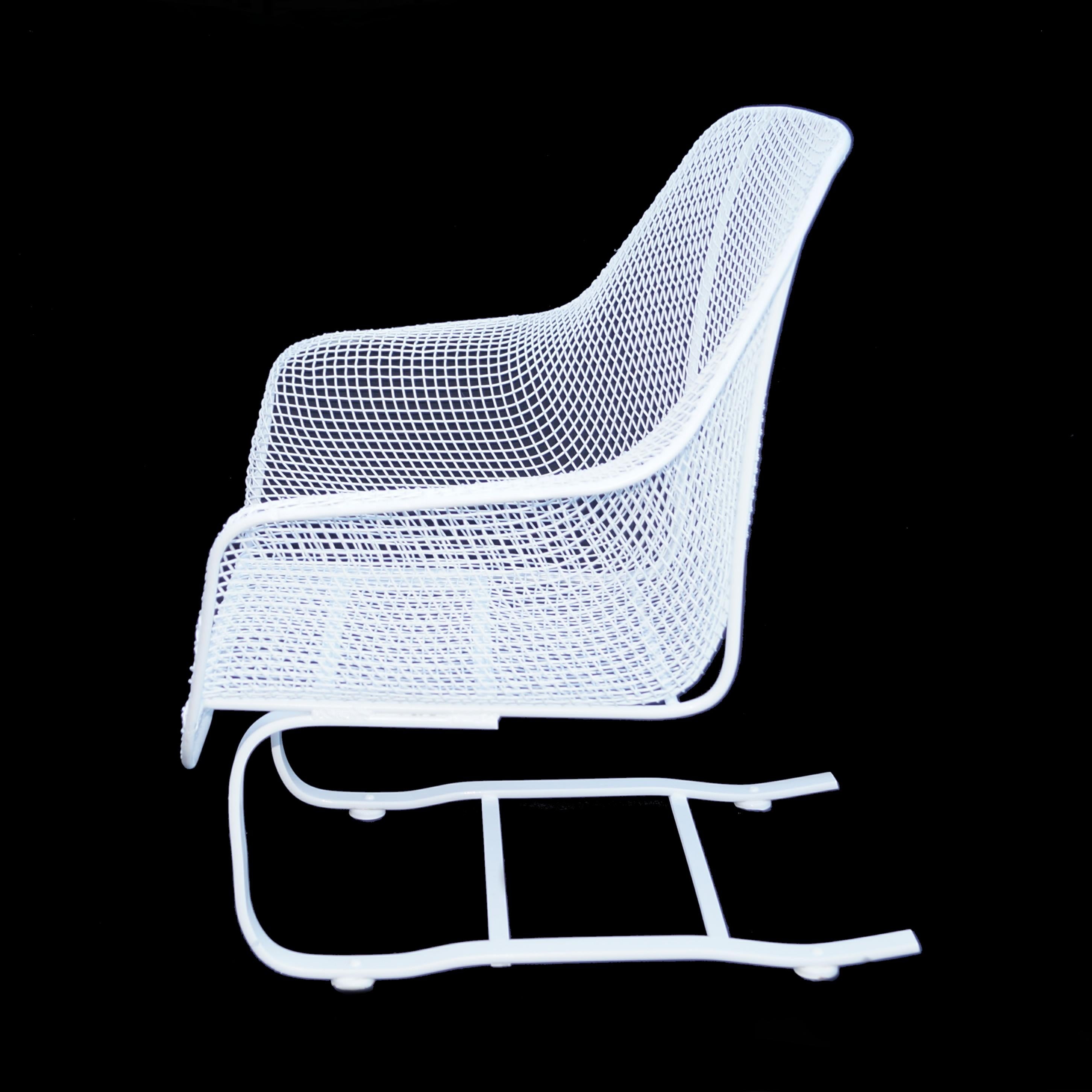 Russell Woodard Sculptura Wrought Iron Bouncer Lounge Chair Mid-Century Modern For Sale 2