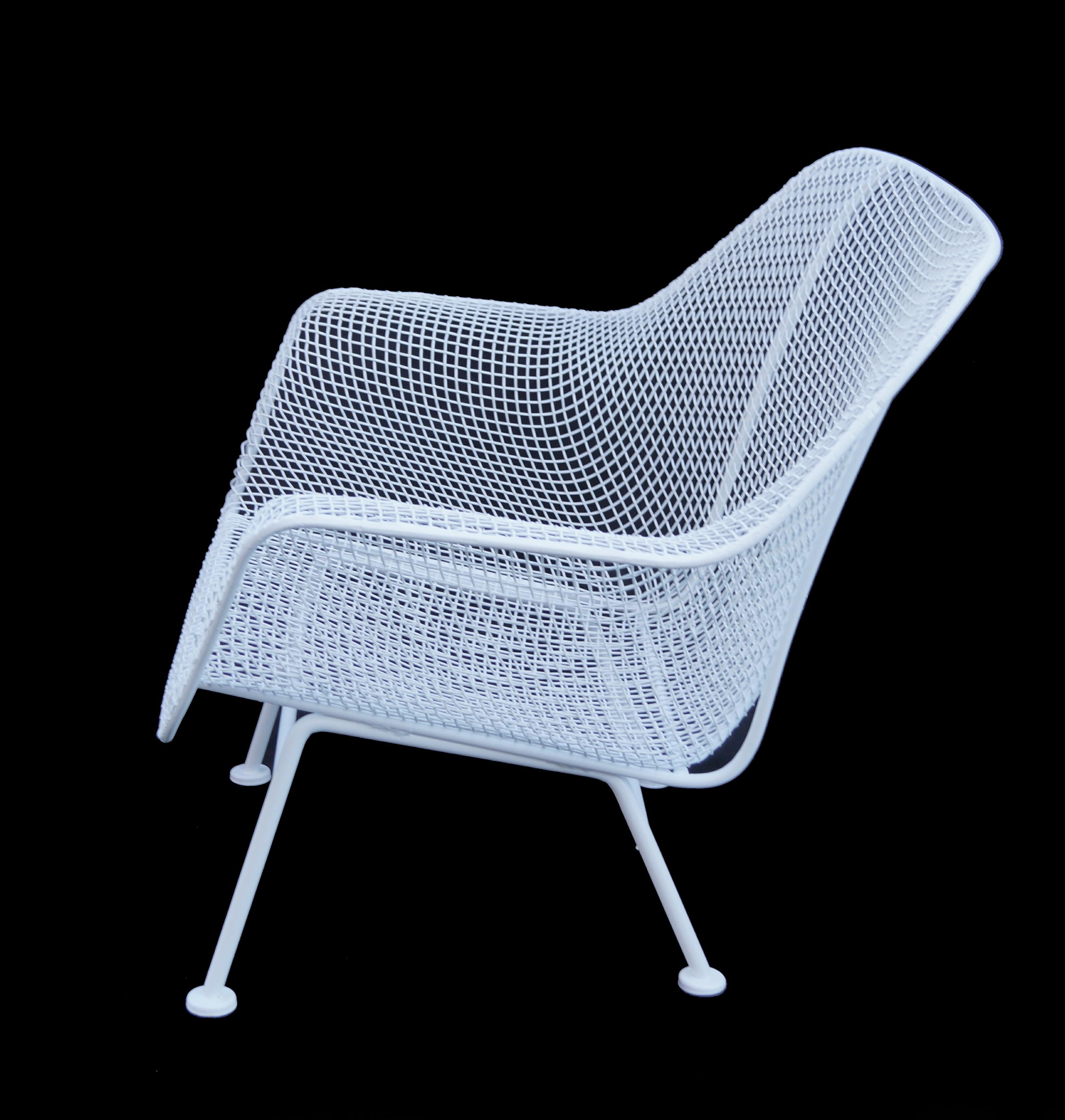 American Russell Woodard Sculptura Wrought Iron Lounge Chair Mid-Century Modern