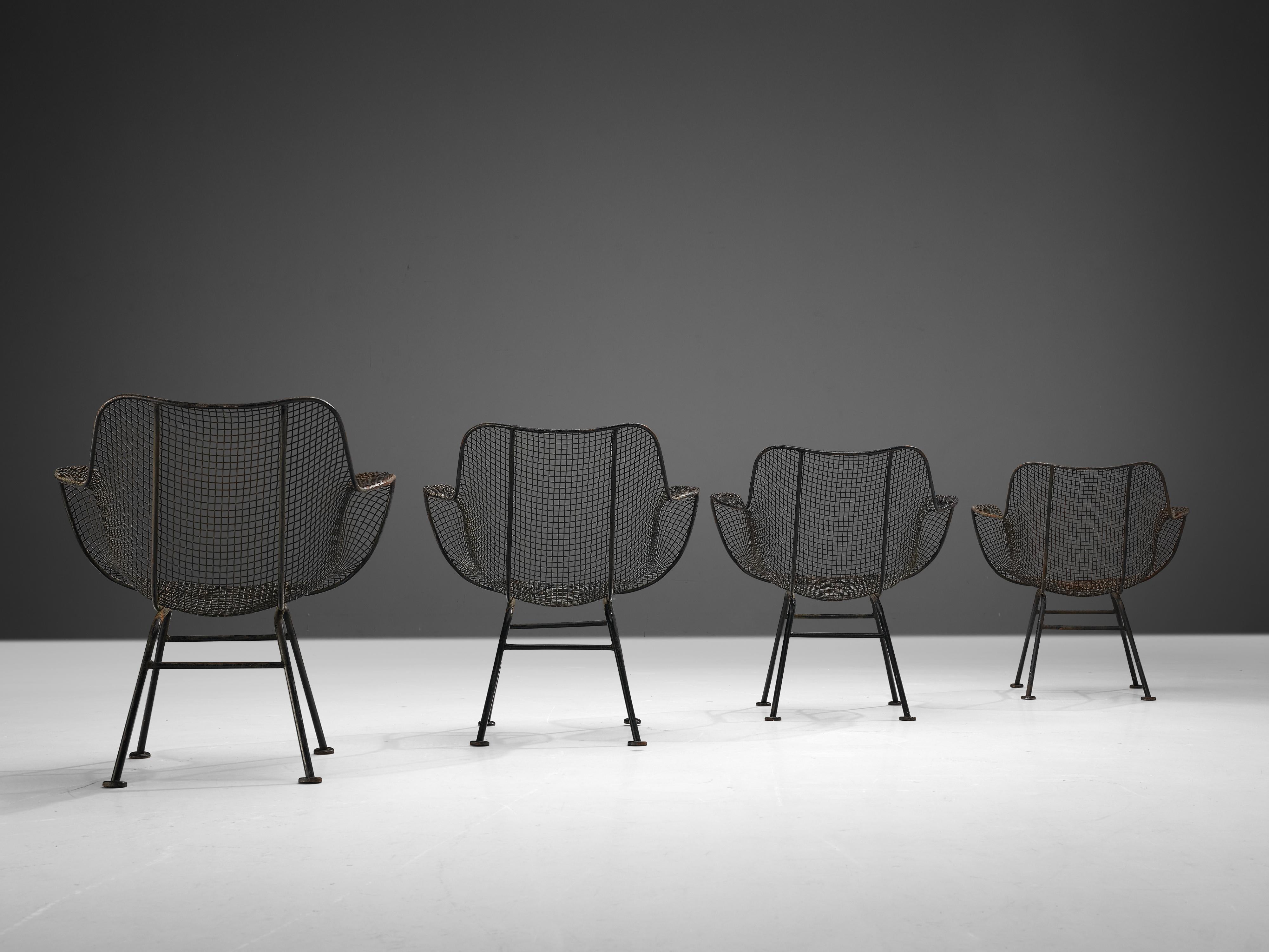 Mid-20th Century Russell Woodard Set of Four 'Sculptura' Chairs
