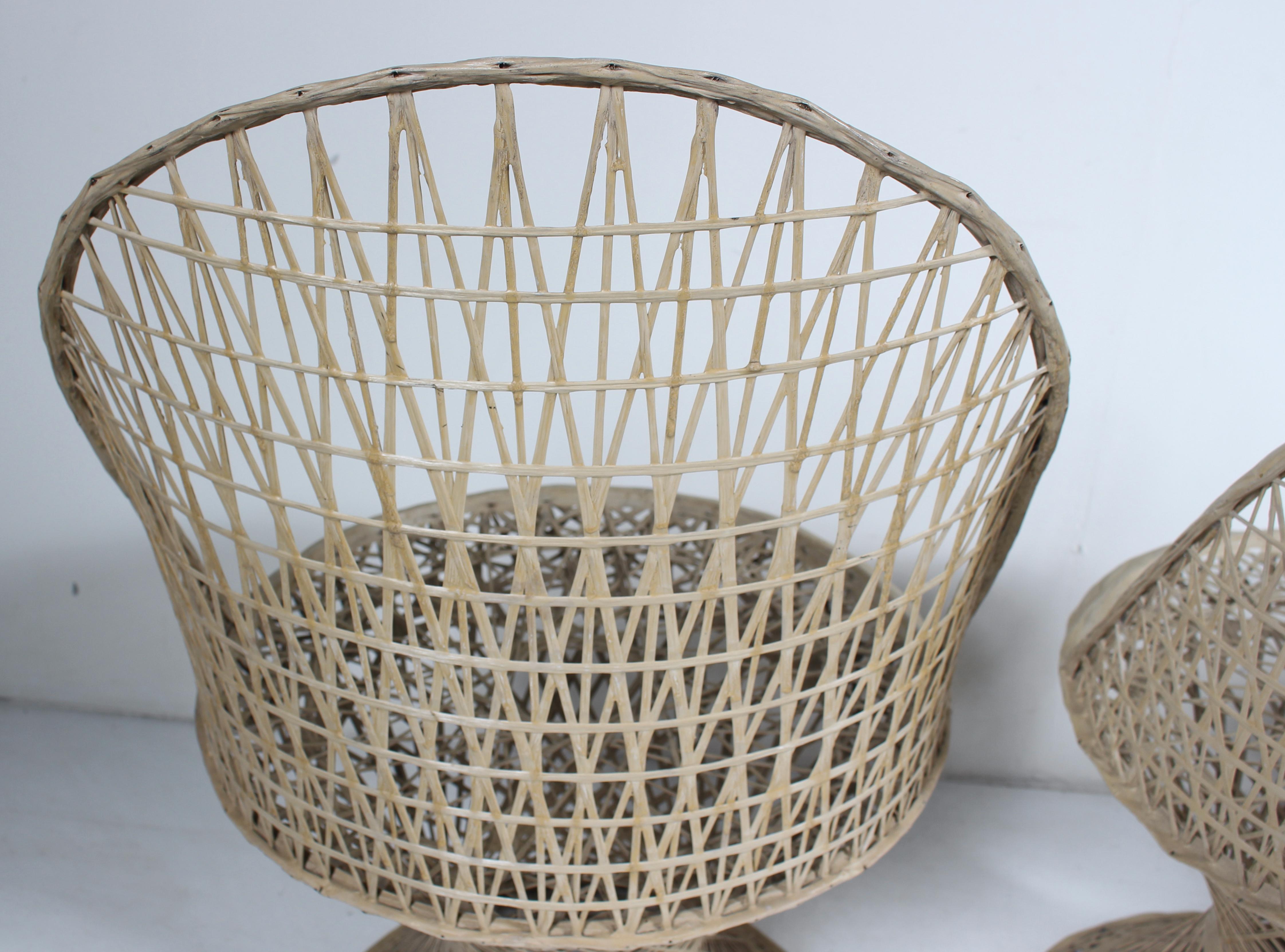 Russell Woodard Spun Fiberglass Beige 